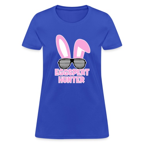 Eggspert Hunter Easter Bunny with Sunglasses - Women's T-Shirt