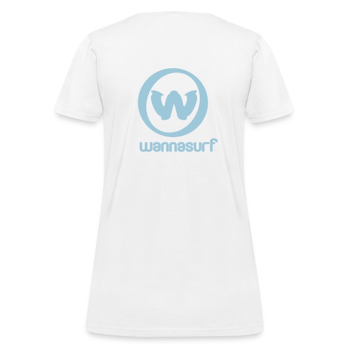 spreadshirtstickerwannasurffinal - Women's T-Shirt