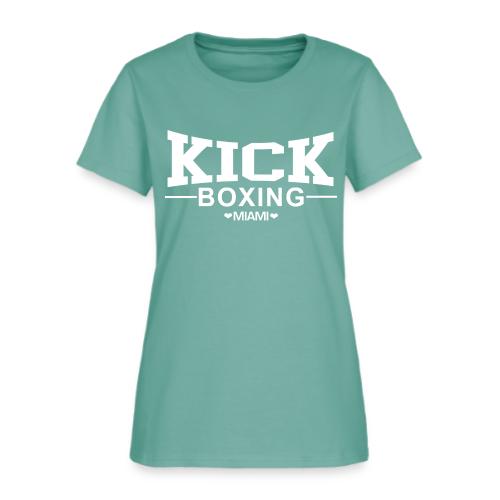KICKBOXING MIAMI White Letters - Women's T-Shirt