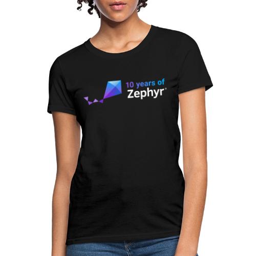 Zephyr 10th Anniversary Horizontal Color Reversed - Women's T-Shirt