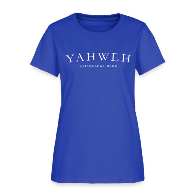 Yahweh Established 0000 in white