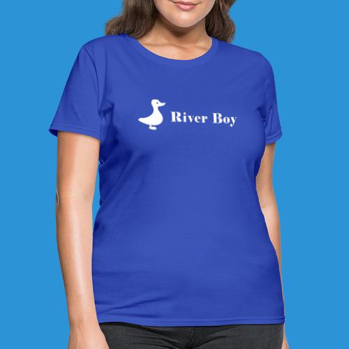 River Boy Mock Design White - Women's T-Shirt