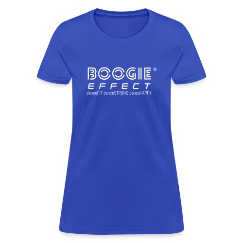 boogie effect fit strong happy logo white - Women's T-Shirt