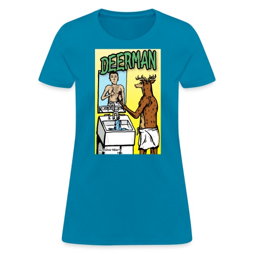 Deerman-Bathroom-Artwork - Women's T-Shirt