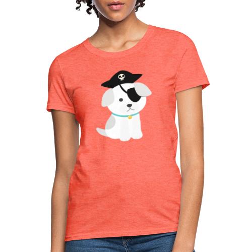 Dog with a pirate eye patch doing Vision Therapy! - Women's T-Shirt