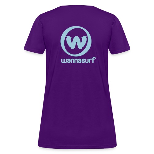spreadshirtstickerwannasurffinal - Women's T-Shirt