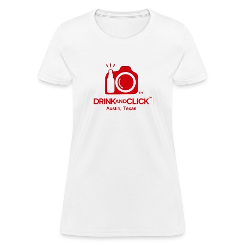 Transparent All red No initials with Drink and Cli - Women's T-Shirt