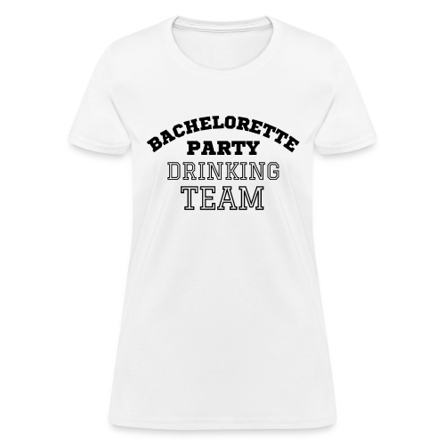 Bachelorette Party Drinking Team (black varsity) - Women's T-Shirt
