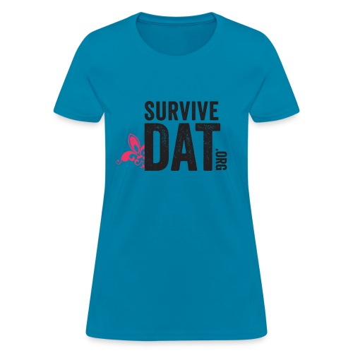 survive dat final logo stacked org color notag out - Women's T-Shirt