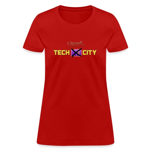 techyescitydessigTWO png - Women's T-Shirt