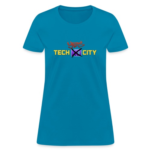 techyescitydessigTWO png - Women's T-Shirt
