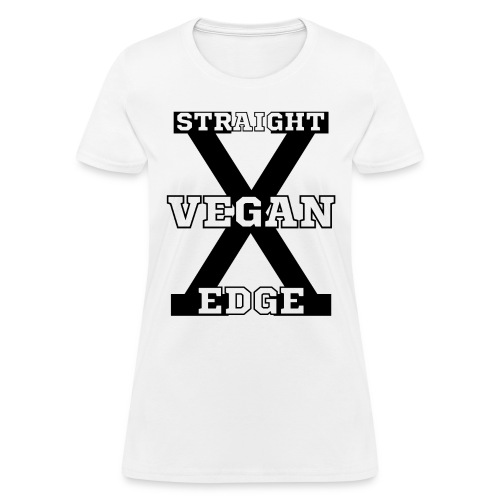 X Vegan Straight Edge - Women's T-Shirt