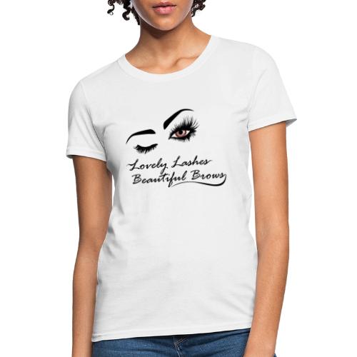 Brown eyes Defined brows - Women's T-Shirt