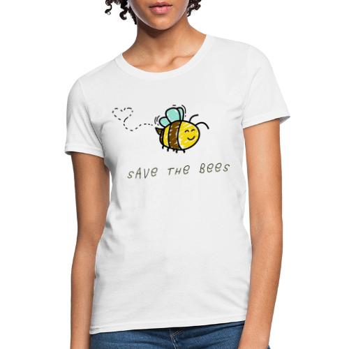 Save The Bees - Hand Sketch - Women's T-Shirt