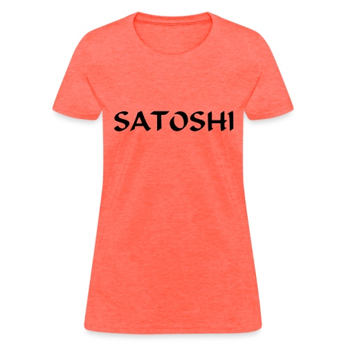 Satoshi only the name stroke btc founder nakamoto - Women's T-Shirt