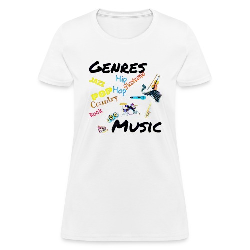 Genres and Music - Women's T-Shirt