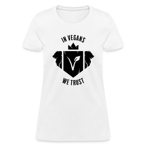 In Vegans We Trust 0C Fix Vector - Women's T-Shirt
