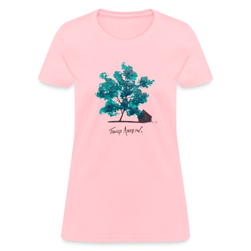 Teal Tree PNG - Women's T-Shirt