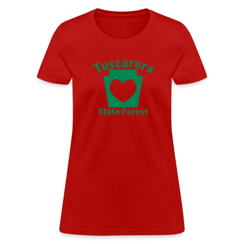 Tuscarora State Forest Keystone Heart - Women's T-Shirt