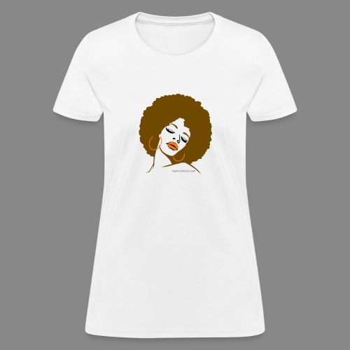 Afro Diva (Brown Hair) - Women's T-Shirt