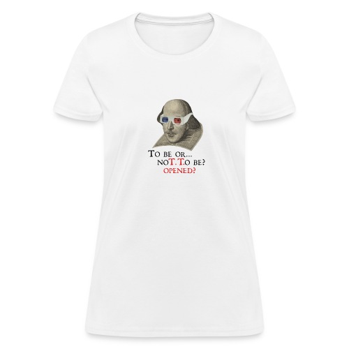 Shakespeare Bard-Code Logo (light) - Women's T-Shirt