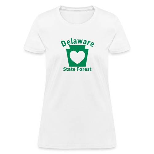 Delaware State Forest Keystone Heart - Women's T-Shirt