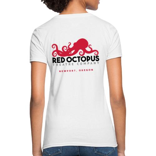 Red Octopus Faster, Funnier, Louder - Women's T-Shirt