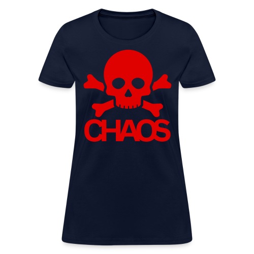 CHAOS Skull Bones Punk Rock (Blood Red) - Women's T-Shirt