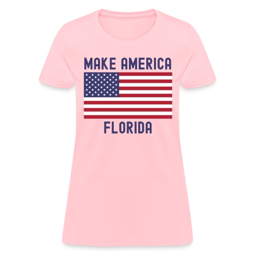 Make America Florida American Flag DeSantis 2024 - Women's T-Shirt