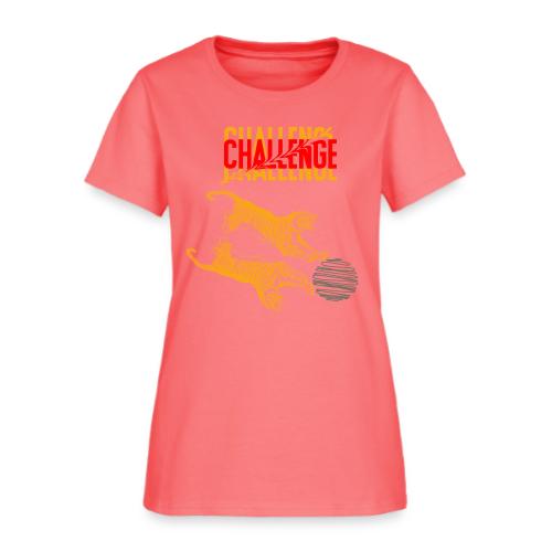Double tiger fashion, jungle feline animals. - Women's T-Shirt
