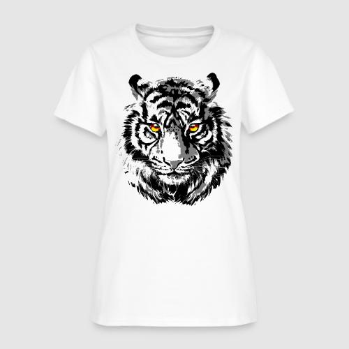 Tiger Head - Tiger Artwork - Wildlife Big Cats - Women's T-Shirt