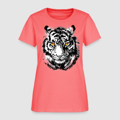Tiger Head - Tiger Artwork - Wildlife Big Cats - Women's T-Shirt