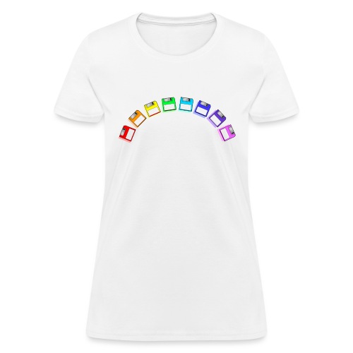 floppy disk rainbow - Women's T-Shirt