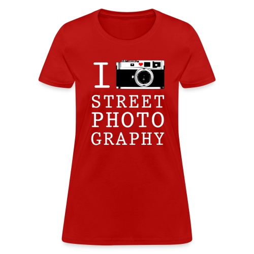 i heart street photography big transpare - Women's T-Shirt