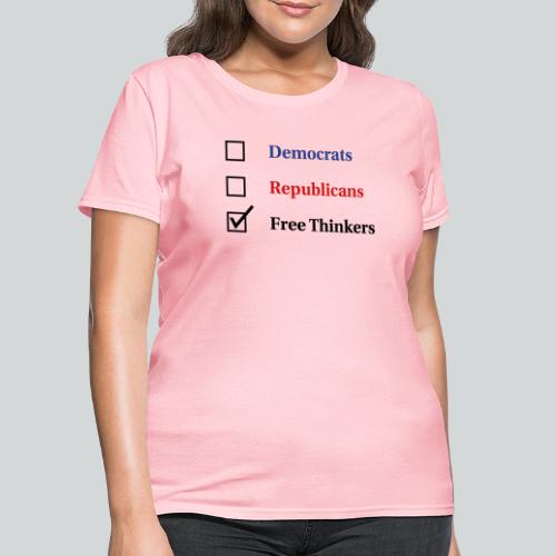 Election Ballot Free Thinkers - Women's T-Shirt