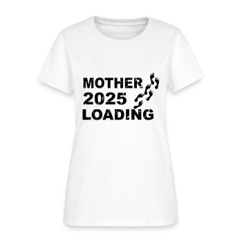 Mother 2025, Mama 2025 Baby Feet - Women's T-Shirt - white - Front
