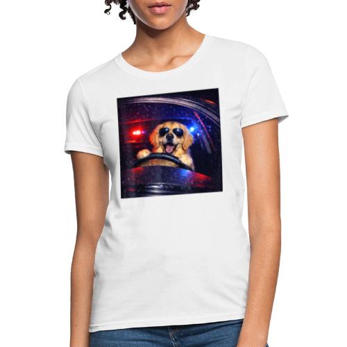 Funny Police Golden Retriever Meme Tee - Women's T-Shirt