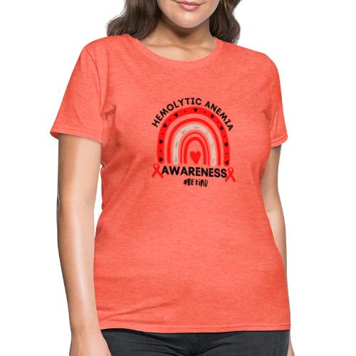 Hemolytic Anemia Awareness Rainbow Warrior Support - Women's T-Shirt