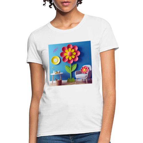 Flower design and harmony of environmental well-be - Women's T-Shirt