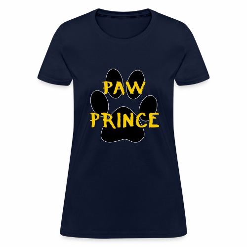 Paw Prince Funny Pet Footprint Animal Lover Pun - Women's T-Shirt