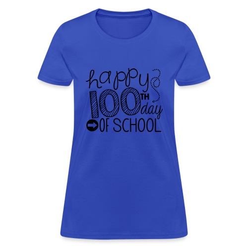 Happy 100th Day of School Arrows Teacher T-shirt - Women's T-Shirt
