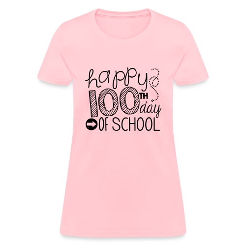 Happy 100th Day of School Arrows Teacher T-shirt - Women's T-Shirt