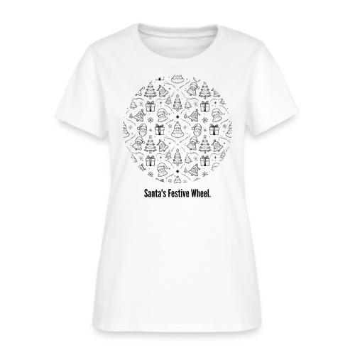 Santa's Festive Wheel T-Shirt - Women's T-Shirt