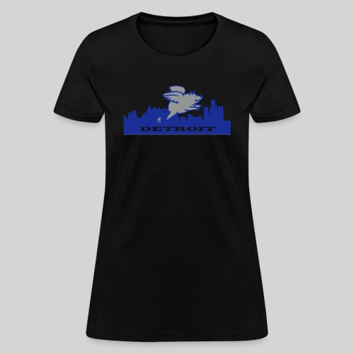 detroit pigs flying - Women's T-Shirt