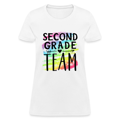 Second Grade Team Crayon Splash Teacher T-Shirts - Women's T-Shirt