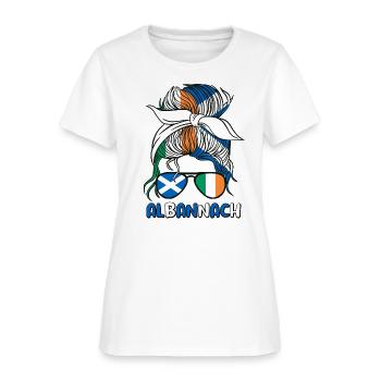 Albanach Irish Half Scottish Girl Ireland - Women's T-Shirt - white - Front