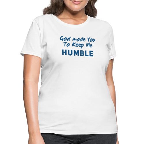 Christian Humility (blue) - Women's T-Shirt
