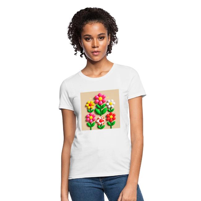 3D Flowers and Butterflies in Amber, Floral Design