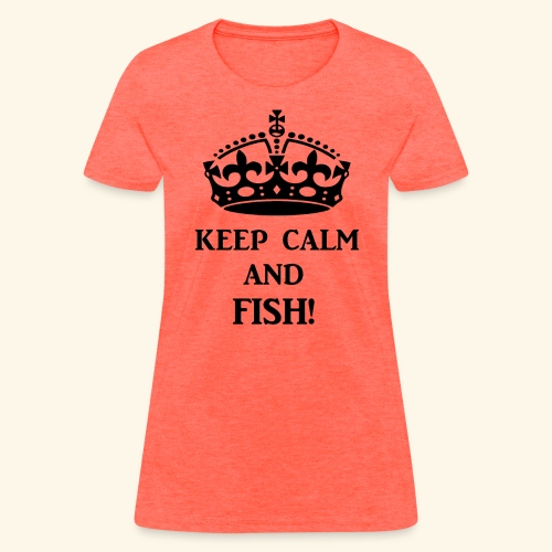 keep calm fish blk - Women's T-Shirt