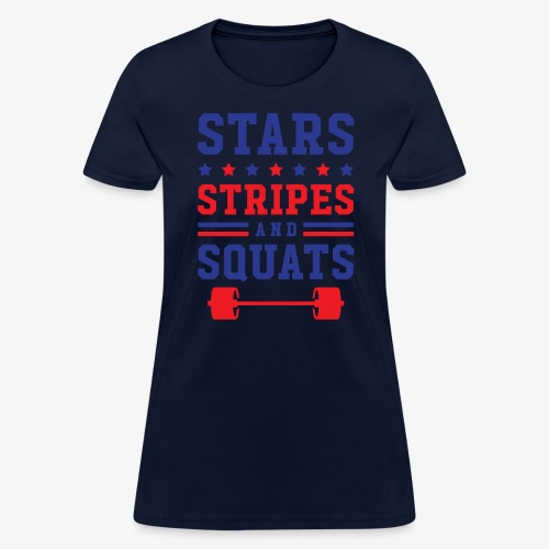 Stars, Stripes And Squats - Women's T-Shirt
